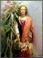 Pino Daeni - Impression oil painting.